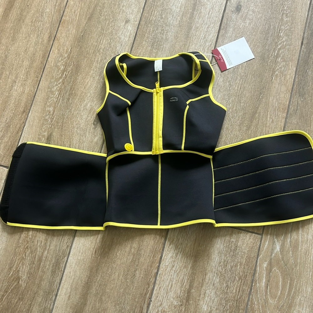Neoprene waist trainer women. Sauna vest. Small